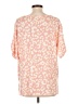 Adora Pink Short Sleeve Blouse Size L - photo 2