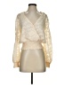 ASTR The Label 100% Polyester Ivory Long Sleeve Blouse Size S - photo 1