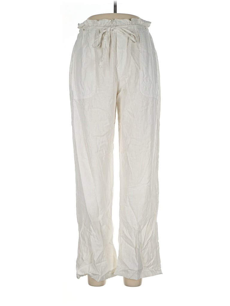 Pre-owned Love Tree Linen Pants In Ivory
