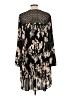 DR2 100% Polyester Print Black Casual Dress Size L - photo 2