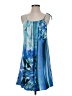 BCBGMAXAZRIA 100% Polyester Tropical Blue Casual Dress Size S - photo 1