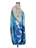 BCBGMAXAZRIA 100% Polyester Tropical Blue Casual Dress Size S - photo 4