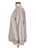 Torrid Gray Long Sleeve Blouse Size Lg Plus (0) - photo 5