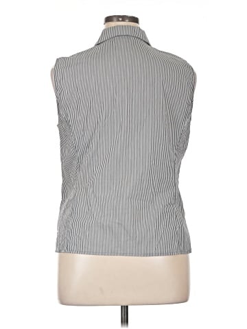 Tahari by ASL Sleeveless Button-Down Shirt (view 2)