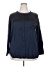 Lyssé Blue 3/4 Sleeve Button-Down Shirt Size 2X - photo 1