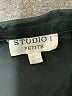 Studio I Black Short Sleeve Blouse Size 8 Petite - photo 7