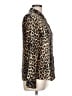 Racheal 100% Rayon Animal Print Brown Long Sleeve Blouse Size L - photo 4