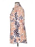 CAbi Print Orange 3/4 Sleeve Button-Down Shirt Size XL - photo 5