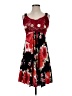 Unbranded Floral Red Casual Dress Size S (estimated) - photo 1