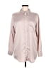 Gap 100% Polyester Metallic Pink Long Sleeve Blouse Size M - photo 1