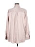 Gap 100% Polyester Metallic Pink Long Sleeve Blouse Size M - photo 2