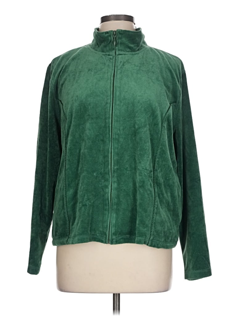 Pre-owned Kim Rogers Cardigan Sweater In Green