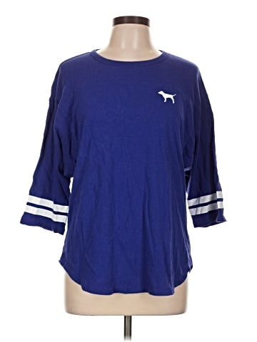 Victoria's Secret Pink 3/4 Sleeve T-Shirt (view 1)