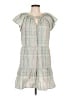 Ann Taylor LOFT Plaid Gray Casual Dress Size L (petite) - photo 1