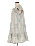 Ann Taylor LOFT Plaid Gray Casual Dress Size L (petite) - photo 5