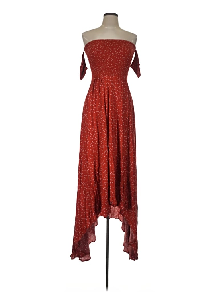 Pre-owned Olivaceous Cocktail Dress In Red