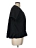 Unbranded Black Short Sleeve Blouse Size L - photo 4