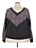 Haptics Plaid Gray Pullover Sweater Size 3X - photo 1