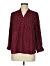 Collective Concepts 100% Polyester Polka Dots Burgundy 3/4 Sleeve Blouse Size M - photo 1
