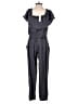 YFB 100% Linen Solid Gray Black Jumpsuit Size XS - photo 2