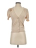 Ann Taylor LOFT Tan Short Sleeve Blouse Size S (petite) - photo 1
