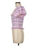 LoveShackFancy Pink Short Sleeve Blouse Size M - photo 5