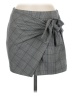 Forever 21 Contemporary Plaid Gray Formal Skirt Size M - photo 1