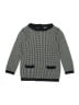 Crewcuts Houndstooth Black Pullover Sweater Size 14 - photo 1