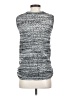 W by Worth 100% Cotton Silver Sleeveless Blouse Size S - photo 2