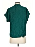 J.Crew 100% Viscose Solid Green Teal Short Sleeve Blouse Size XS - photo 2