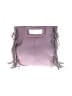Maje 100% Leather Solid Purple Leather Satchel One size - photo 3