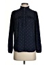 J.Crew 100% Polyester Polka Dots Blue Long Sleeve Blouse Size XS - photo 1