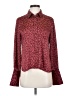 Equipment 100% Polyester Floral Red Long Sleeve Blouse Size S - photo 1