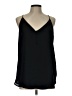 Ann Taylor LOFT 100% Polyester Black Sleeveless Blouse Size Lg Petite - photo 1