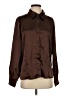White Stag 100% Polyester Brown Long Sleeve Blouse Size 0 - photo 1