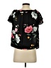 Old Navy 100% Modal Black Short Sleeve Blouse Size S - photo 2