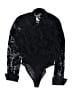 Cache 100% Acetate Black Long Sleeve Blouse Size S - photo 2