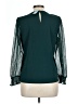 Ann Taylor Teal Long Sleeve Blouse Size L (petite) - photo 2