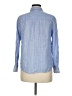 J.Crew 100% Linen Blue Long Sleeve Button-Down Shirt Size 8 (petite) - photo 2