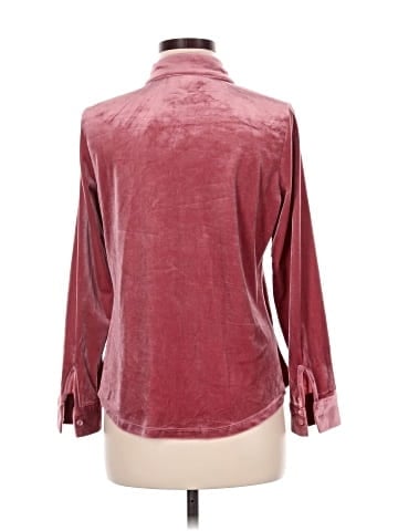 Indigo Rose Long Sleeve Button-Down Shirt (view 2)