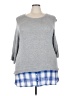Como Vintage Gray 3/4 Sleeve Top Size 3X - photo 1