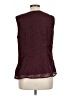 Merona 100% Polyester Burgundy Sleeveless Blouse Size L - photo 2