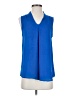 Worthington 100% Polyester Blue Sleeveless Blouse Size XS - photo 1
