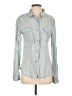 Mi ami 100% Lyocell Gray Long Sleeve Button-Down Shirt Size S - photo 1