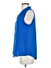 Worthington 100% Polyester Blue Sleeveless Blouse Size XS - photo 5