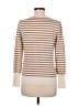 Ann Taylor LOFT Stripes Tan Pullover Sweater Size M (estimated) - photo 2