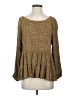 Assorted Brands 100% Rayon Brown Long Sleeve Blouse Size S - photo 1
