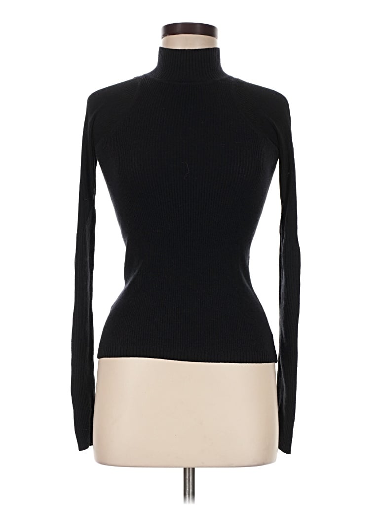 Pre-owned Lululemon Athletica Turtleneck Sweater In Black