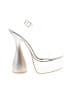 Cape Robbin Metallic White Silver Sandals Size 9 - photo 1