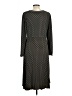 Studio M Polka Dots Black Casual Dress Size L - photo 2